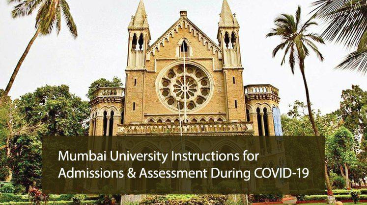 Mumbai University Instructions for Admissions & Assessment During COVID-19