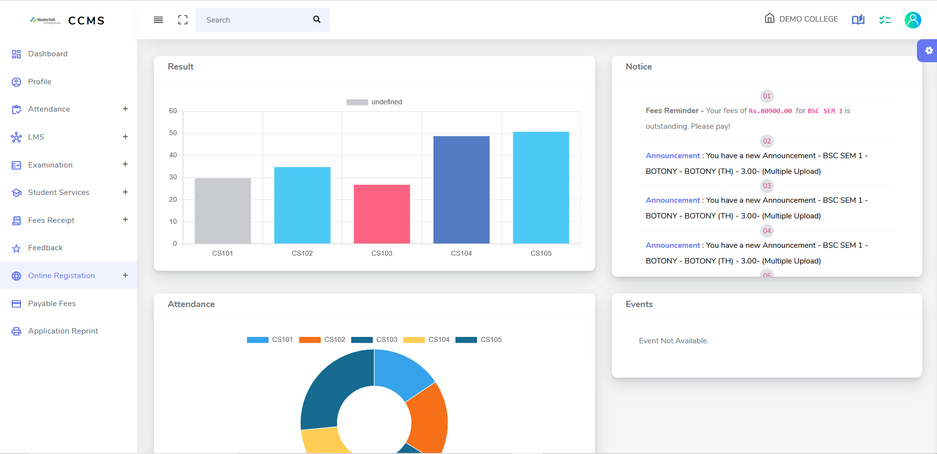 CCMS - Centralized Campus Management System Software for University ...